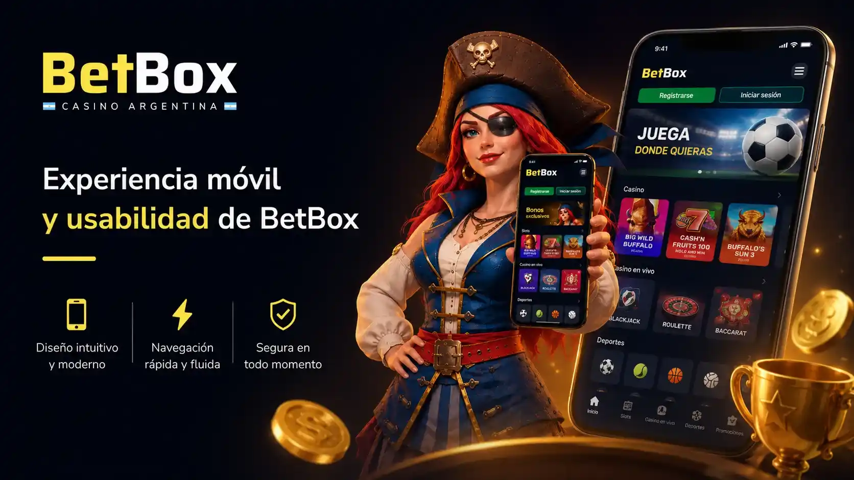 Experiencia móvil y usabilidad de Betbox